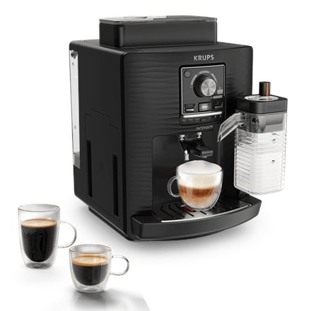 Krups Coffee machine , EA5028E0 Intensity Milk , Pump pressure 15 bar , Built-in milk frother , Fully Automatic , 1450 W , Black