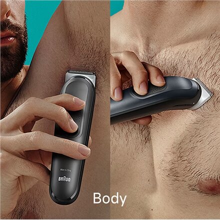 Braun , 17-in-1 Multi-grooming Style Kit , MGK7491 , Cordless , Number of length steps 13 , Grey