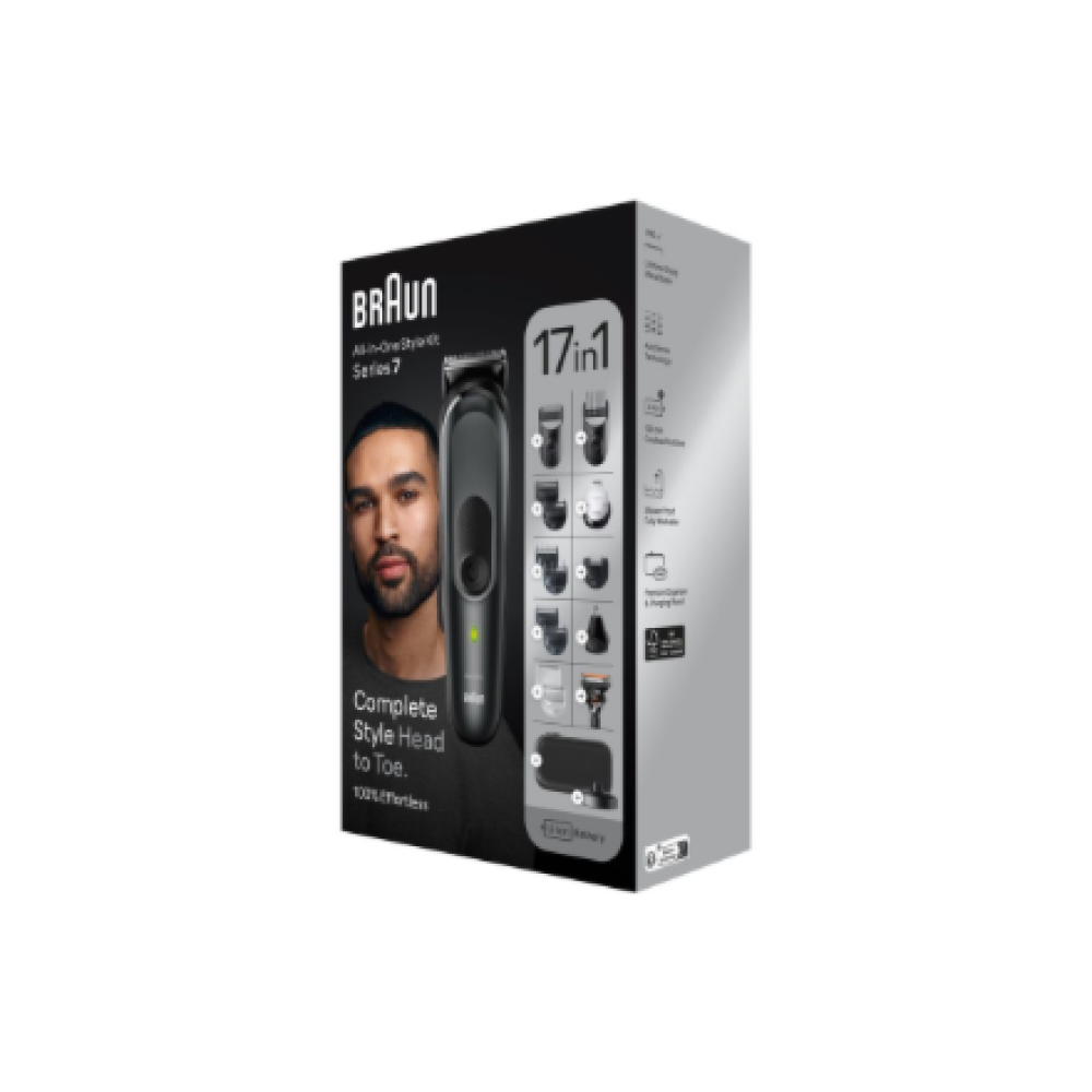 Braun , 17-in-1 Multi-grooming Style Kit , MGK7491 , Cordless , Number of length steps 13 , Grey
