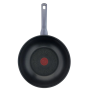 TEFAL Wok Pan , G7309955 Daily Cook , Wok , Diameter 28 cm , Suitable for induction hob , Lid included , Fixed handle , Grey