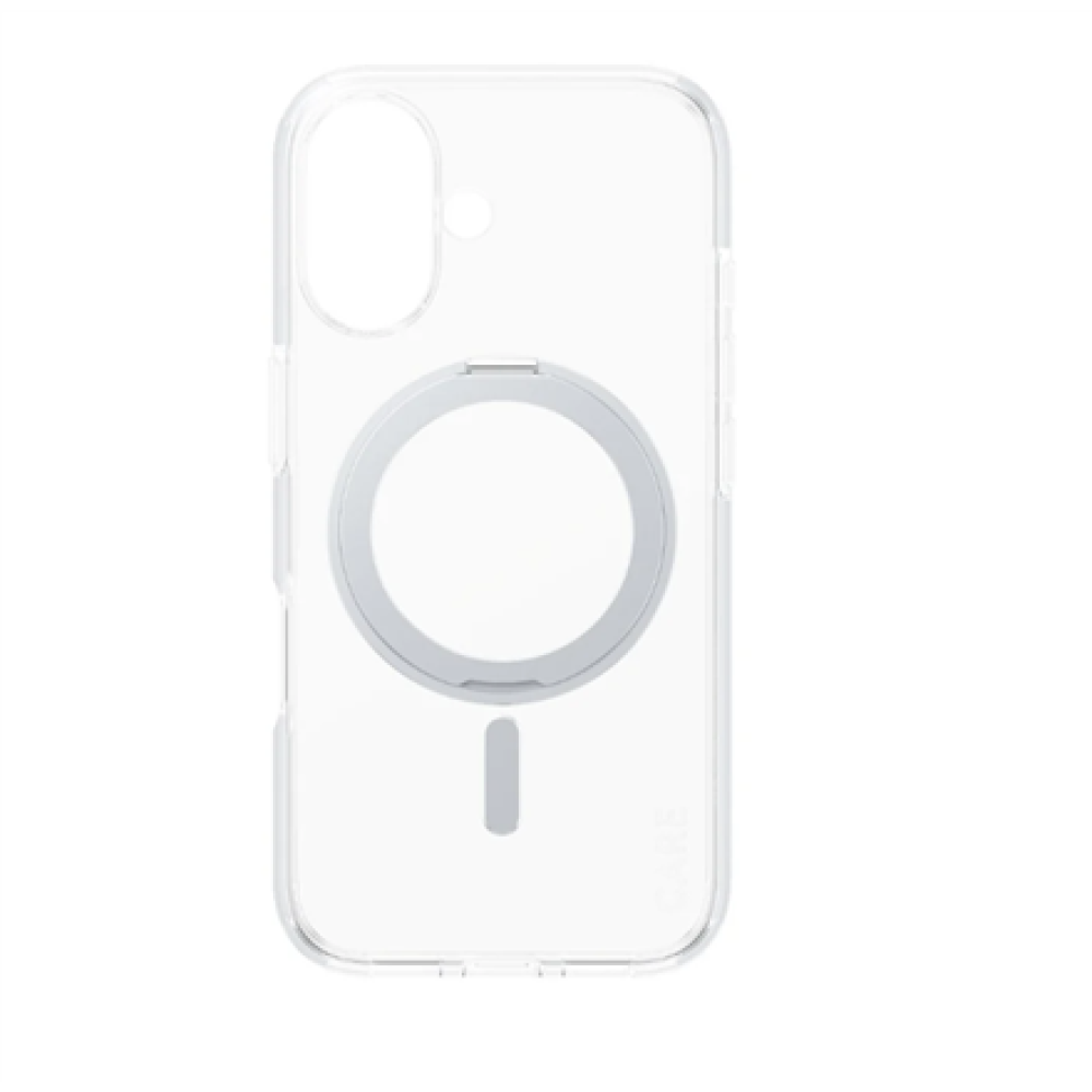 CARE Feature Case , Back cover , Apple , iPhone 16 , Recycled plastic , Silver , Kickstand & MagSafe