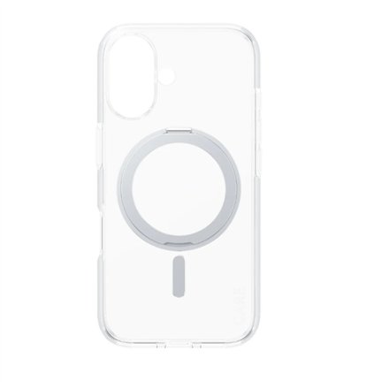CARE Feature Case , Back cover , Apple , iPhone 16 , Recycled plastic , Silver , Kickstand & MagSafe