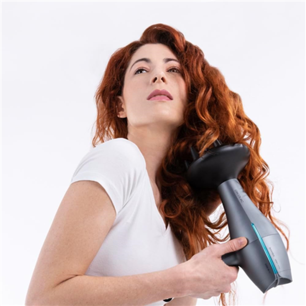 Cecotec Hair dryer , IoniCare 5300 Maxi Aura Black , 2200 W , Number of temperature settings 3 , Ionic function , Black/Grey , Diffuser nozzle