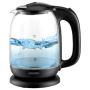 Mesko , Kettle , MS 1302b , Electric , 2200 W , 1.7 L , Glass , 360° rotational base , Black