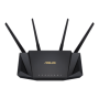 Wireless Wifi 6 Dual Band Gigabit Router , RT-AX58U , 802.11ax , 2402+574 Mbit/s , 10/100/1000 Mbit/s , Ethernet LAN (RJ-45) ports 4 , Mesh Support Yes , MU-MiMO Yes , No mobile broadband , Antenna type External