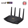 Wireless Wifi 6 Dual Band Gigabit Router , RT-AX58U , 802.11ax , 2402+574 Mbit/s , 10/100/1000 Mbit/s , Ethernet LAN (RJ-45) ports 4 , Mesh Support Yes , MU-MiMO Yes , No mobile broadband , Antenna type External