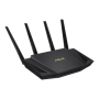 Wireless Wifi 6 Dual Band Gigabit Router , RT-AX58U , 802.11ax , 2402+574 Mbit/s , 10/100/1000 Mbit/s , Ethernet LAN (RJ-45) ports 4 , Mesh Support Yes , MU-MiMO Yes , No mobile broadband , Antenna type External