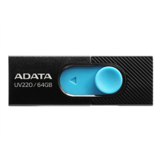 ADATA , USB Flash Drive , UV220 , 64 GB , USB 2.0 , Black/Blue