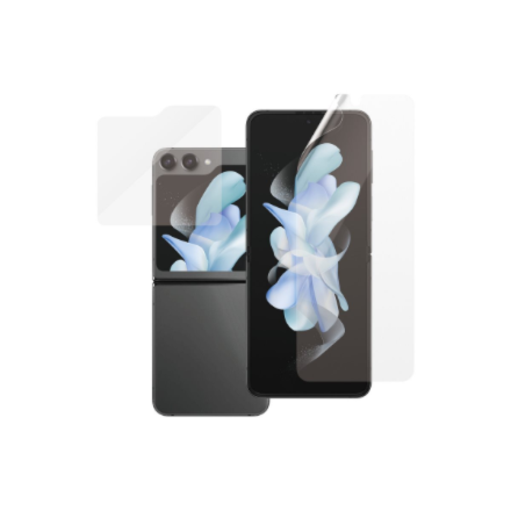 PanzerGlass , Screen protector , Samsung , Z flip5 CF AB , Thermoplastic polyurethane (TPU); Tempered glass; Polyethylene terephthalate (PET) , Transparent