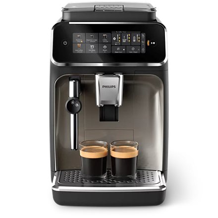Philips Espresso Coffee Maker , EP3326/90 Series 3300 , Pump pressure 15 bar , Built-in milk frother , Fully Automatic , Black Chrome , 1500 W