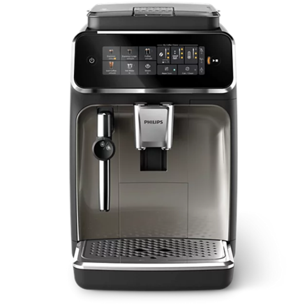 Philips Espresso Coffee Maker , EP3326/90 Series 3300 , Pump pressure 15 bar , Built-in milk frother , Fully Automatic , Black Chrome , 1500 W