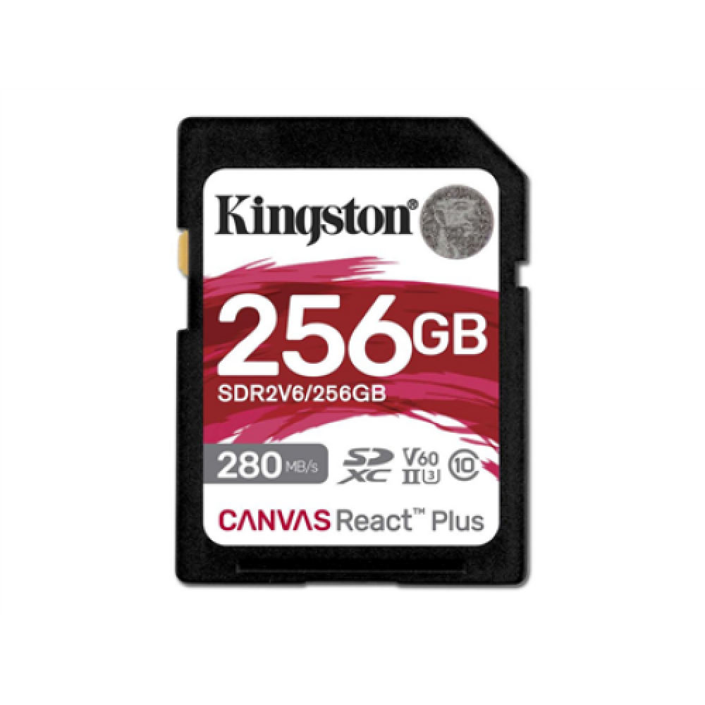 Kingston , Canvas React Plus , 256 GB , SD , Flash memory class 10