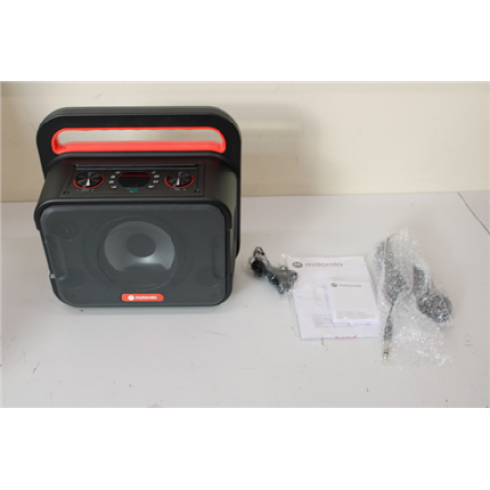 SALE OUT. Motorola ROKR 810 Wireless Portable Party Speaker, Black Motorola DAMAGED PACKAGING, DEMO