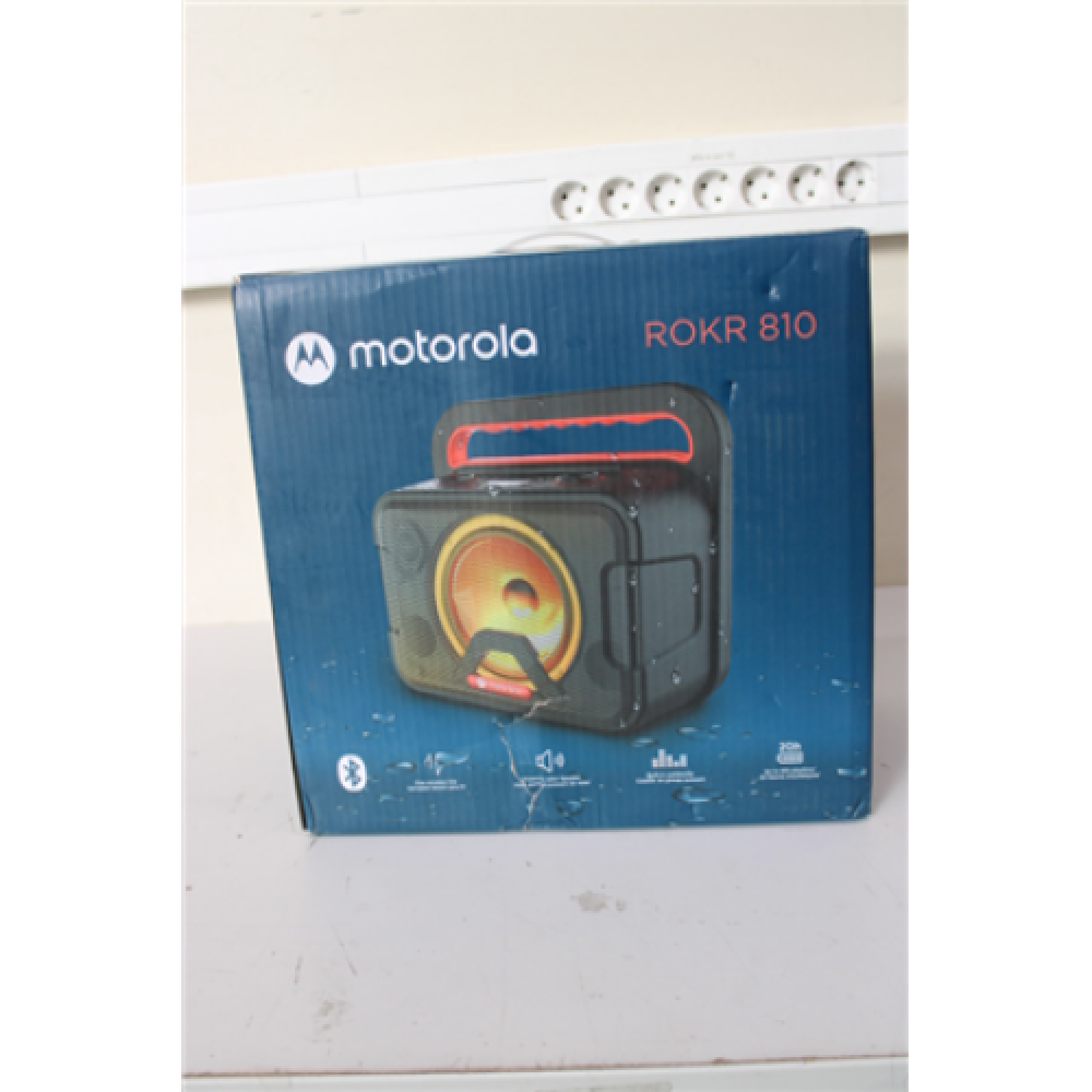SALE OUT. Motorola ROKR 810 Wireless Portable Party Speaker, Black Motorola DAMAGED PACKAGING, DEMO