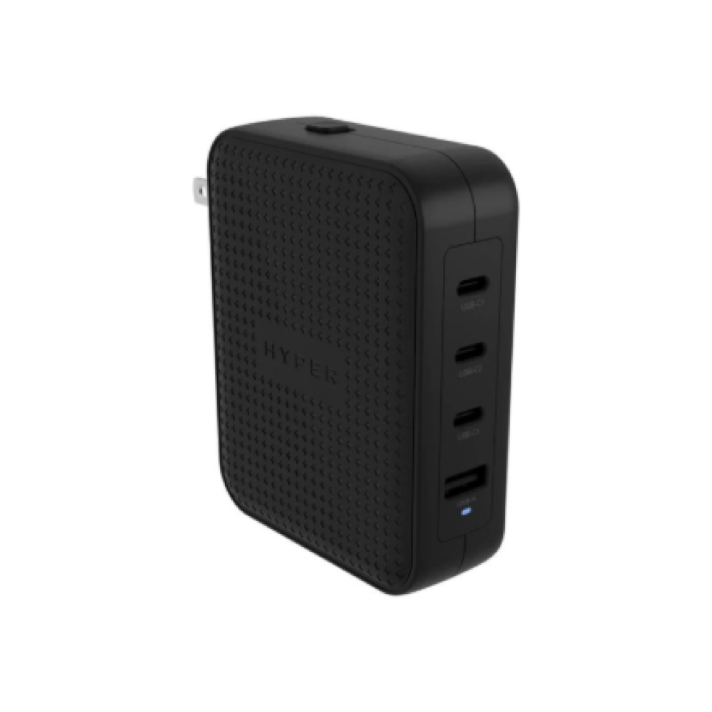 Hyper HyperJuice 145W USB-C GaN Travel Charger with 4 Ports - Black , Hyper