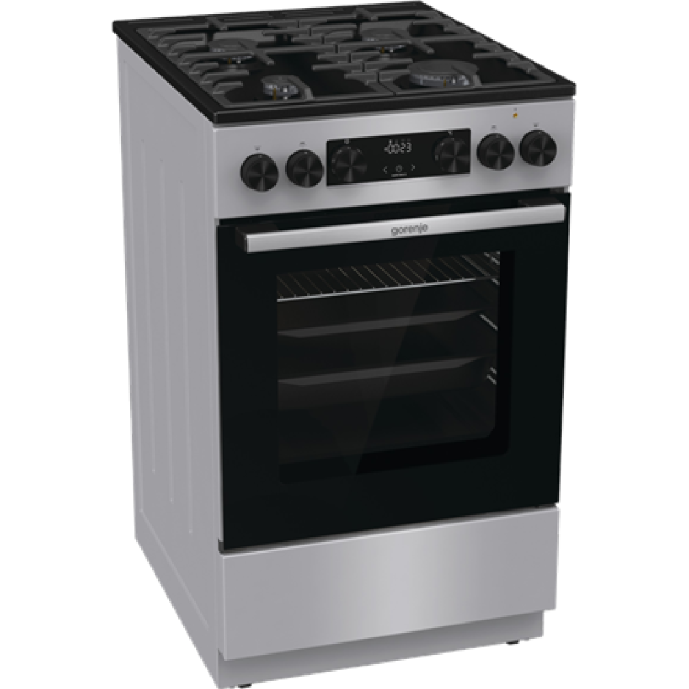 Gorenje Cooker , GK5C42SF , Hob type Gas , Oven type Electric , Grey , Width 50 cm , Depth 59.4 cm , 70 L