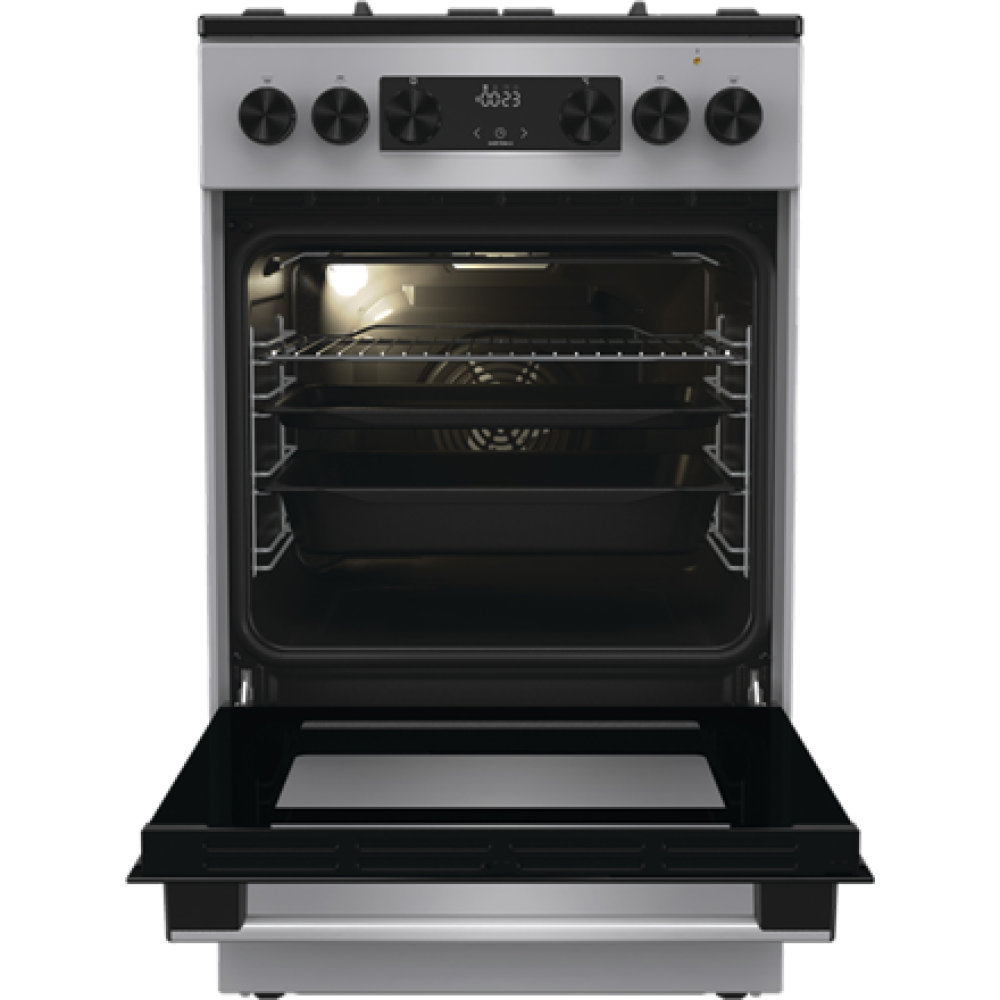 Gorenje Cooker , GK5C42SF , Hob type Gas , Oven type Electric , Grey , Width 50 cm , Depth 59.4 cm , 70 L