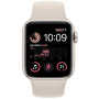 Apple Watch SE MNJP3EL/A Smart watches GPS (satellite) Retina LTPO OLED Touchscreen 40mm Waterproof Bluetooth Wi-Fi Starlight