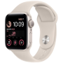 Apple Watch SE MNJP3EL/A Smart watches GPS (satellite) Retina LTPO OLED Touchscreen 40mm Waterproof Bluetooth Wi-Fi Starlight