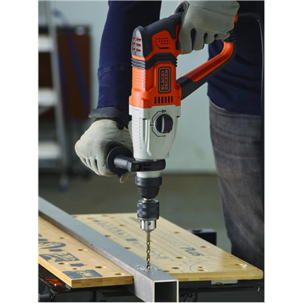 BLACK & DECKER Hammer drill, SDS-plus , BEHS02K-QS , 800 W