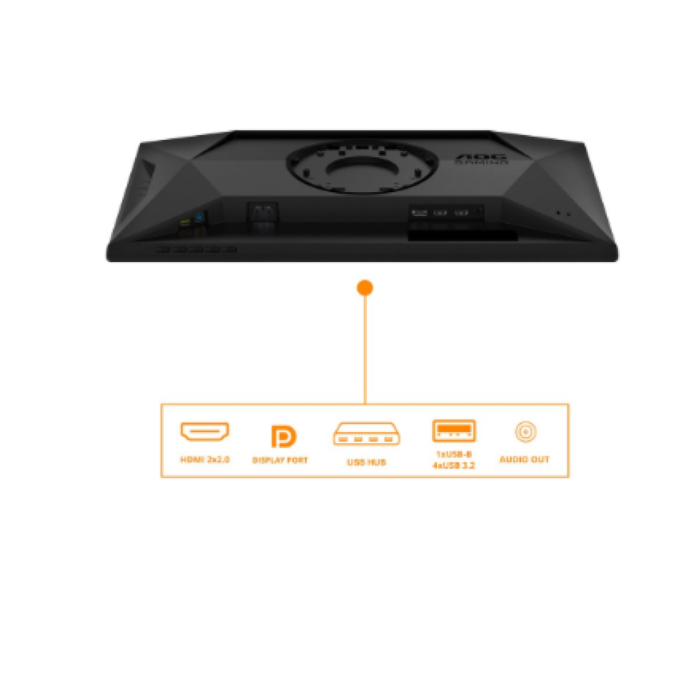 AOC 25G4SXU , 24.5 , IPS , FHD , 310 Hz , 1 ms , 1920 x 1080 pixels , 400 cd/m² , HDMI ports quantity 2 , Black