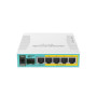 Mikrotik Wired Ethernet Router RB960PGS, hEX PoE, CPU 800MHz, 128MB RAM, 16MB, 1xSFP, 5xGigabit LAN, 1xUSB, Power Output On ports 2-5, Ourput: 1A max per port; 2A max total, RouterOS L4 , MikroTik , hEX PoE Router , RB960PGS , No Wi-Fi , 10/100/1000 Mbit/