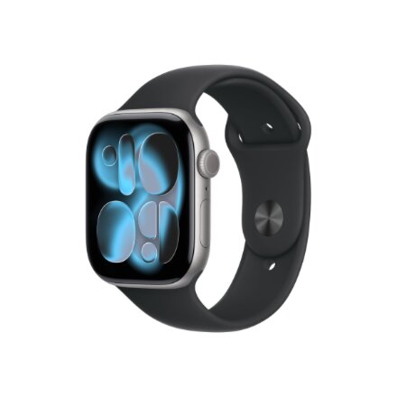 Apple Watch Series 11 GPS + Cellular 46mm Space Grey Aluminium Case with Black Sport Band - S/M , Apple