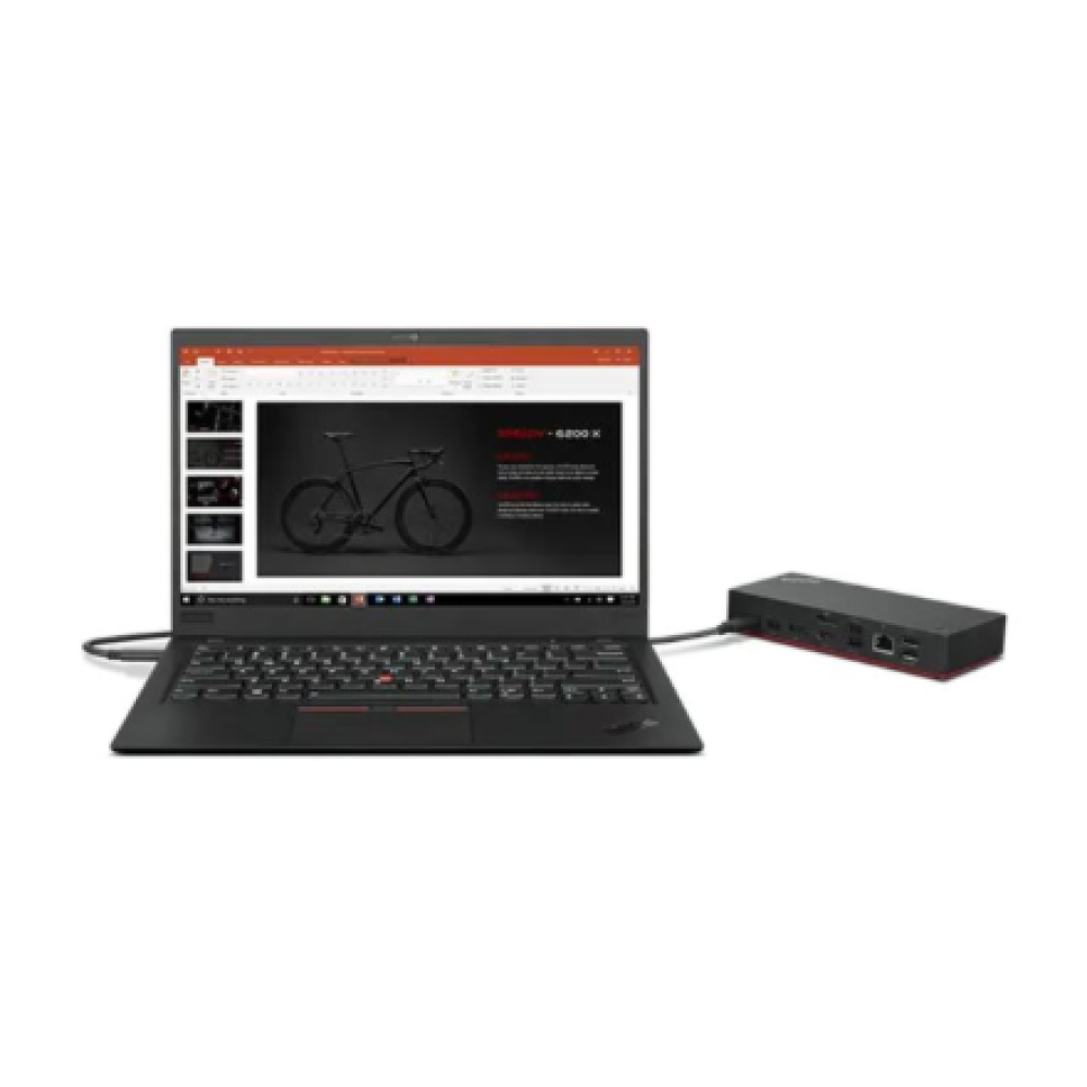 Lenovo , ThinkPad Universal USB-C Dock - EU , Docking station , Ethernet LAN (RJ-45) ports 1 , VGA (D-Sub) ports quantity 1 , DisplayPorts quantity 2 , USB 3.0 (3.1 Gen 1) Type-C ports quantity 1 , USB 3.0 (3.1 Gen 1) ports quantity 3 , USB 2.0 ports quan