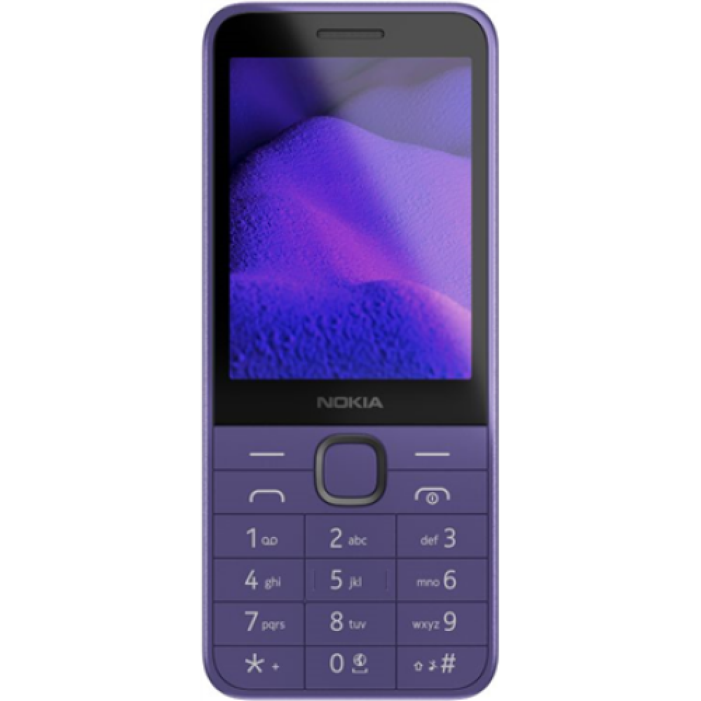 Nokia 235 4G (2024) , Purple , 2.8 , 128 MB , 64 MB , Dual SIM , Bluetooth , 5.0 , USB version USB Type-C , Main camera resolution 2 MP , 1450 mAh