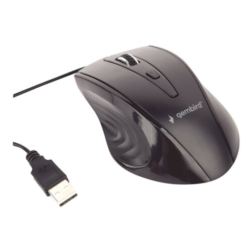 Gembird , Mouse , MUS-4B-02 , Standard , USB , Wired , Black