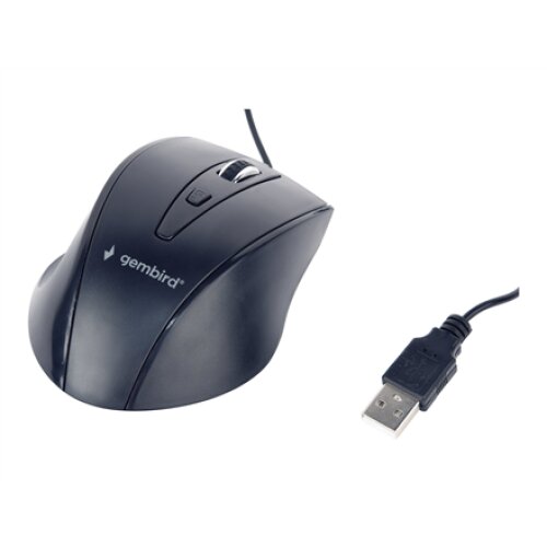 Gembird , Mouse , MUS-4B-02 , Standard , USB , Wired , Black
