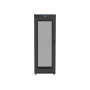 Lanberg , Rack cabinet 19 free-standing 27U/800x1000 (flat pack) with glass door, LCD , FF01-8027-23BL , Black