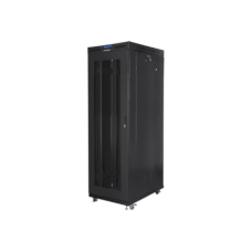 Lanberg Rack cabinet 19 free-standing 27U/800x1000 (flat pack) with glass door lCD V2, black , Lanberg