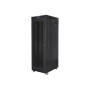 Lanberg , Rack cabinet 19 free-standing 27U/800x1000 (flat pack) with glass door, LCD , FF01-8027-23BL , Black