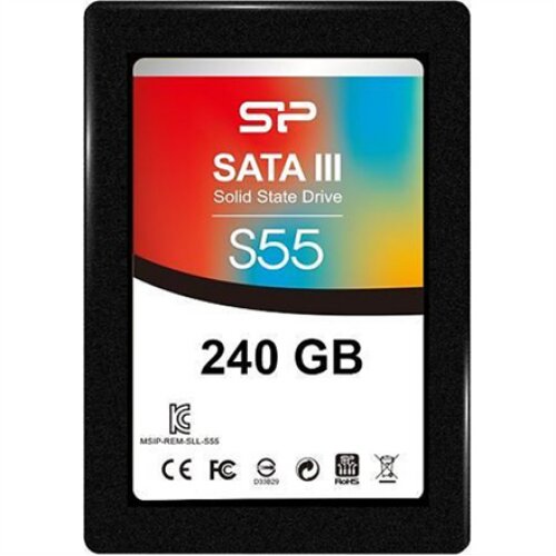 Silicon Power , Slim S55 , 240 GB , Solid-state drive interface SATA , Read speed 550 MB/s , Write speed 450 MB/s