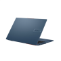 Asus Vivobook S 15 OLED K5504VA-MA086W Solar Blue, 15.6 , OLED, 2.8K, 2880 x 1620 pixels, Glossy, Intel Core i5, i5-13500H, 16 GB, LPDDR5 on board, SSD 512 GB, Intel Iris Xe Graphics, No Optical Drive, Windows 11 Home, 802.11ax, Bluetooth version 5.0, Key
