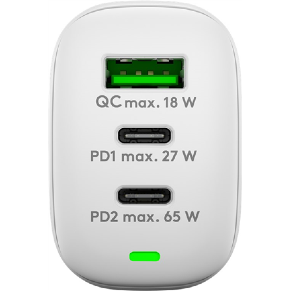 Goobay USB-C PD GaN Multiport Fast Charger (65 W) , 65408
