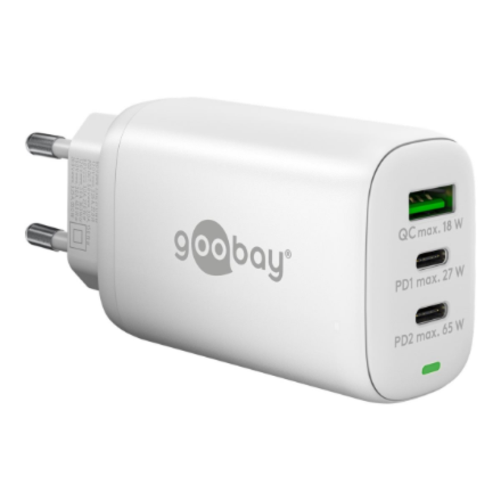 Goobay USB-C PD GaN Multiport Fast Charger (65 W) , 65408