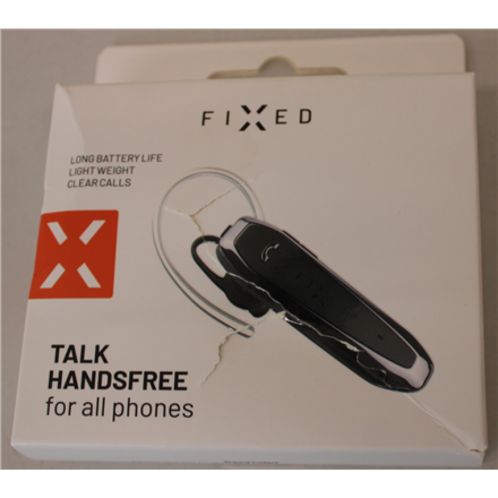 SALE OUT. , Fixed Talk 2 , Hands free device , 13.2 g , Black , DAMAGED PACKAGING