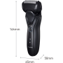 Panasonic , Shaver , ES-RT37-K503 , Operating time (max) 54 min , Wet & Dry , Lithium Ion , Black