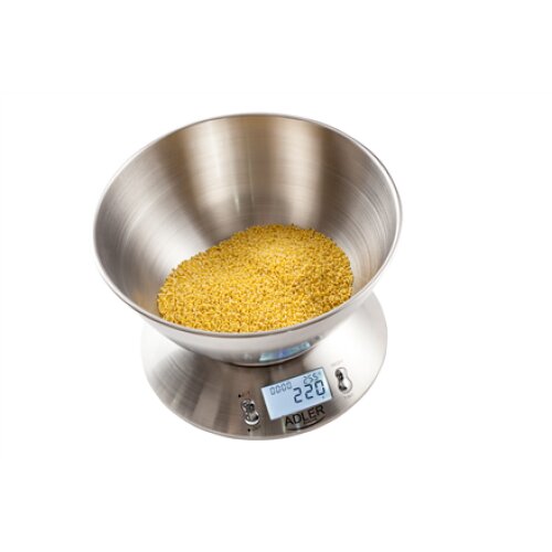 Adler , Kitchen scales , AD 3134 , Maximum weight (capacity) 5 kg , Graduation 1 g , Stainless steel