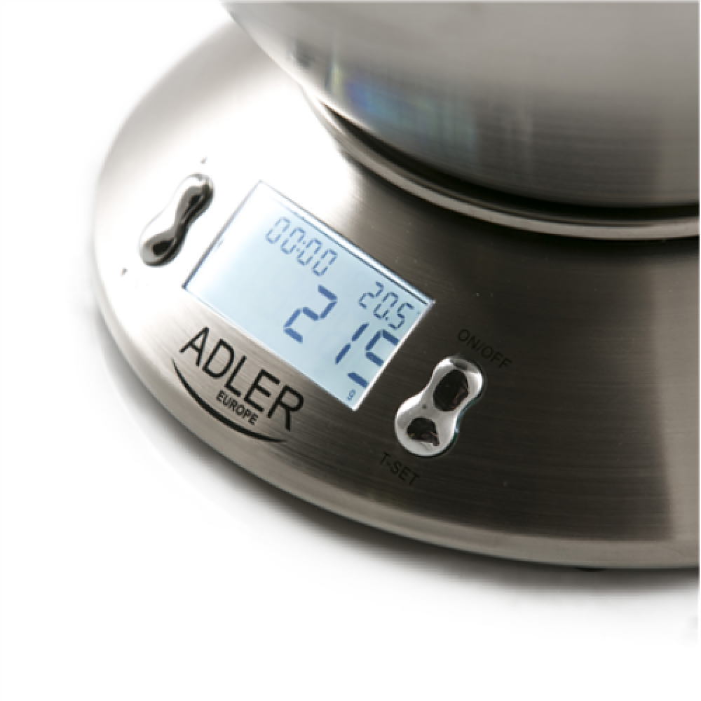 Adler , Kitchen scales , AD 3134 , Maximum weight (capacity) 5 kg , Graduation 1 g , Stainless steel