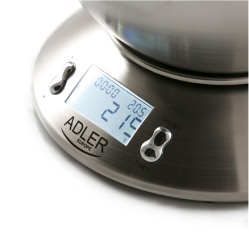 Adler , Kitchen scales , AD 3134 , Maximum weight (capacity) 5 kg , Graduation 1 g , Stainless steel