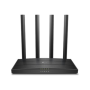 Router , Archer C6 , 802.11ac , 300+867 Mbit/s , 10/100/1000 Mbit/s , Ethernet LAN (RJ-45) ports 4 , Mesh Support No , MU-MiMO Yes , No mobile broadband , Antenna type 4xExternal , No