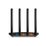 Router , Archer C6 , 802.11ac , 300+867 Mbit/s , 10/100/1000 Mbit/s , Ethernet LAN (RJ-45) ports 4 , Mesh Support No , MU-MiMO Yes , No mobile broadband , Antenna type 4xExternal , No