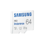 Samsung , PRO Endurance , MB-MJ64KA/EU , 64 GB , MicroSD Memory Card , Flash memory class U1, V10, Class 10 , SD adapter