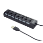 Gembird , Black , 7-port USB 2.0 , USB Hub