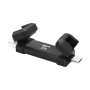 Silicon Power Portable External SSD , DS72 , 2000 GB , USB Type-A/USB Type-C 3.2 Gen 2 , Black