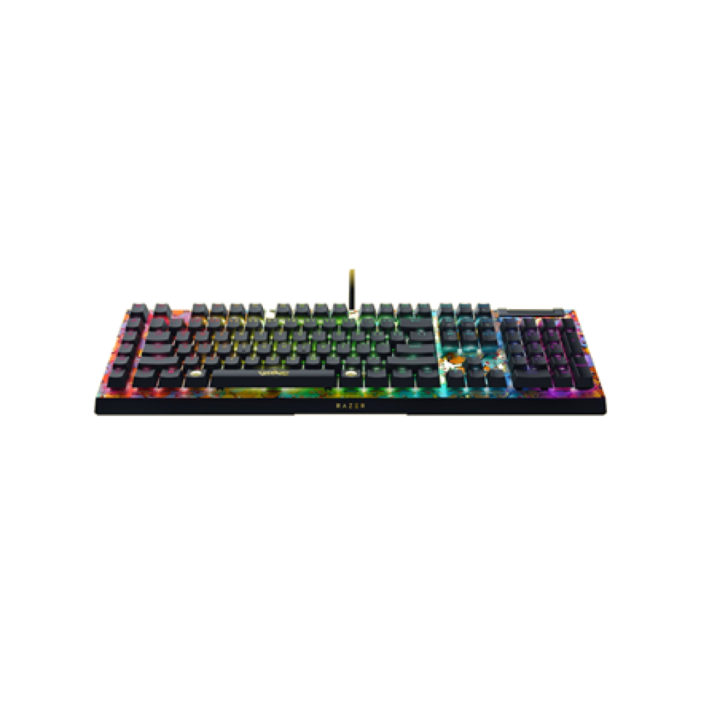 Razer BlackWidow V4 X , Mechanical Gaming Keyboard , Wired , US , Pokémon Edition , Razer Green Mechanical Switches (Clicky)