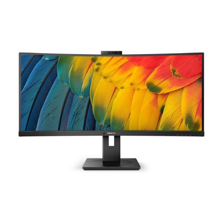 Philips , Curved Monitor , 34B1U5600CH/00 , 34 , VA , WQHD , 21:9 , 120 Hz , 4 ms , 3440 x 1440 , 350 cd/m² , HDMI ports quantity 1 , Black